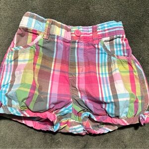 Colorful Plaid Toddler Shorts